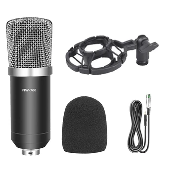

Live Professional Studio Broadcasting & Recording Condenser Microphone BM-700 Condenser Microphone for Karaoke Online Teaching