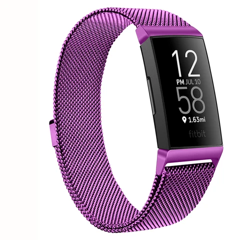 Magnetic Milanese Strap For Fitbit Charge 4 3 Band Replacement Wristband Watchband For Fitbit Charge 3 SE Strap Men Female