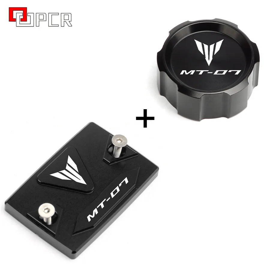 nhanh Motorcycle CNC Aluminum Brake Fluid Fuel Reservoir Tank Cap Cover For Yamaha YZF R3 YZF-R3 2015 2016 Moto Brake Lever Cover Black