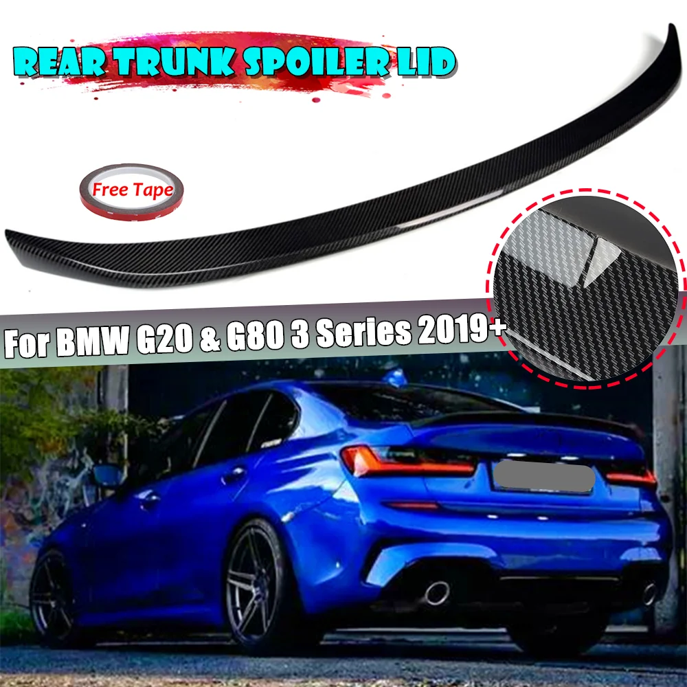 G20 Car Rear Spoiler Rear Lip Wing Tail Trunk Boot Wing Decoration MP Style For BMW 3 Series G20 G28 2019 2020 2021 320i 320D jeep tj fender flares