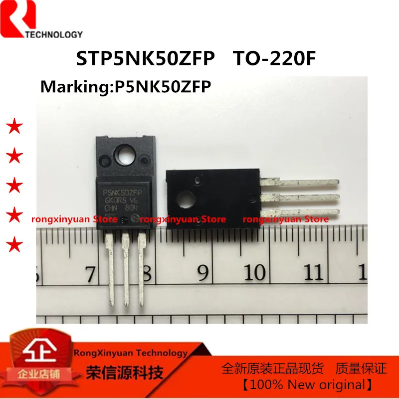 

10pcs STP5NK50ZFP P5NK50ZFP STP5NK50 TO-220F N-CHANNEL 500V-1.22Ω-4.4A Zener-Protected SuperMESH™Power MOSFET 100% New original