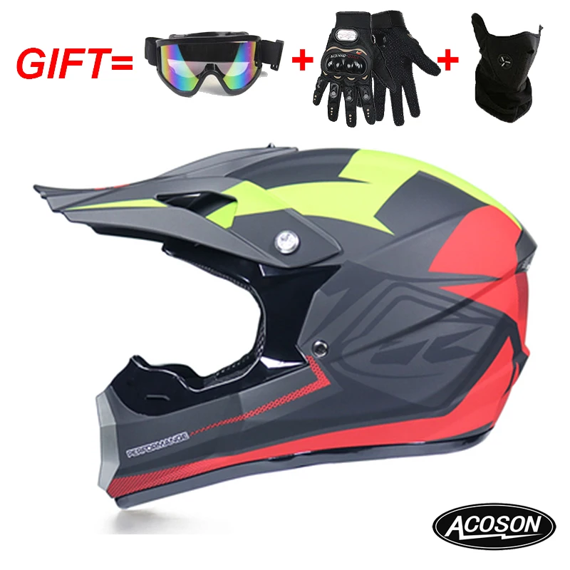 Motorcycle cross motorcycle helmet for motorcycle helmet down MTB DH off road motorcycle cross racing helmet point with goggles