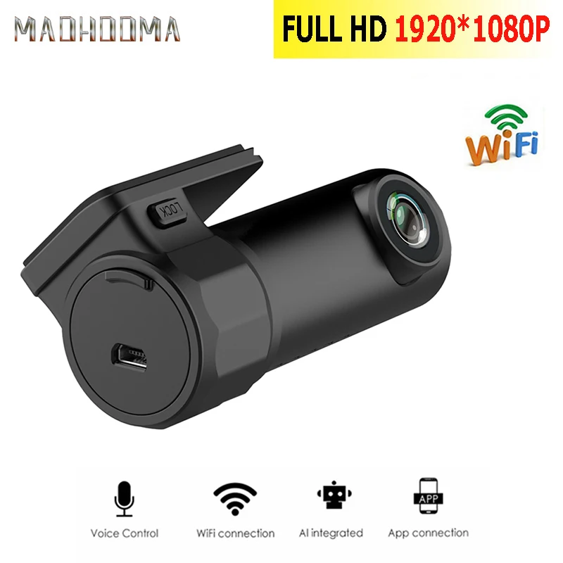 

MaoHooMa WiFi Car DVR 130 Degree Wireless Car Dash Cam 1080P Full HD Dash Camera Night Version G-Sensor Driving Recorder Camera