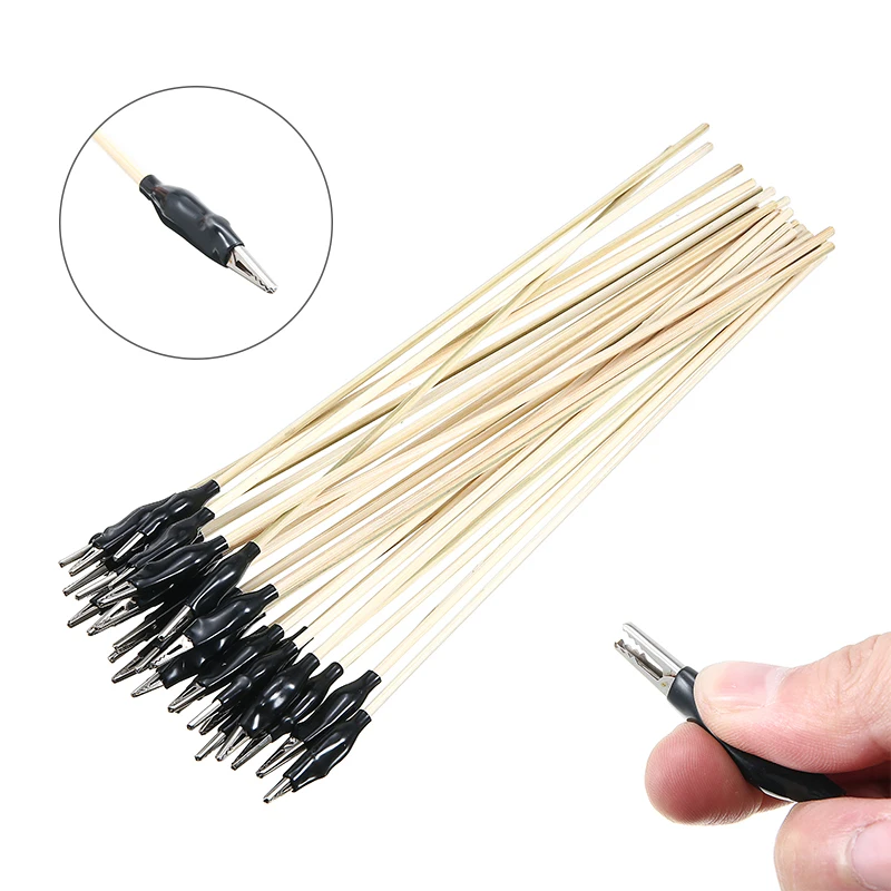

30pcs Alligator Clip Stick DIY Electrical Clamp Airbrush Spray Tool Parts Holder Color Clip Stand Model Painting Sticks