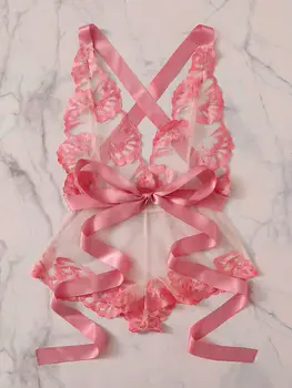 

Women's Sexy Lingerie Pajamas Satin Silk Doll Dress Lace Dress Pajamas Pajamas