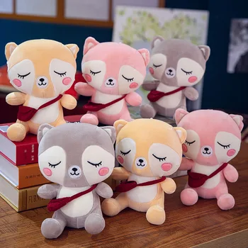 

25cm Cute Raccoon Plush Toy Stuffed Animal Small Kawaii Cartoon Raccoon Plush Doll Toy Children Toy Girls Ragdoll Gift