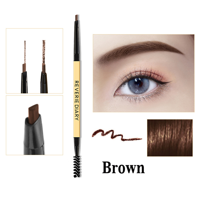 Head Eyebrow Pencil Ultra Fine Triangle Long Lasting Waterproof 5 Colors Eye Brow Pen Tint Mascara Make Up Enhance Brown