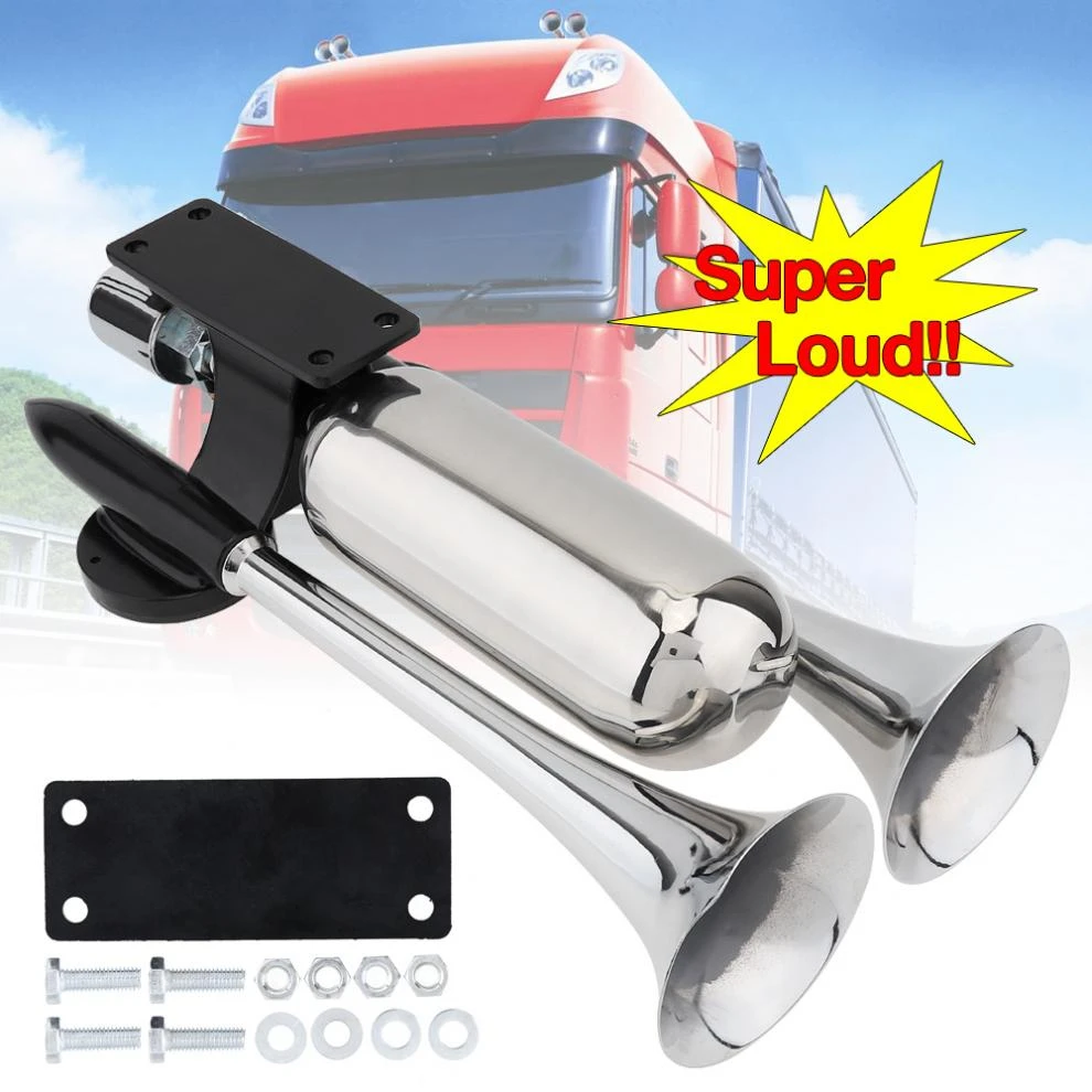 115DB 12-24 V Super Loud Dual Air Horn Trumpet Car Truck Boat Train Air Horn