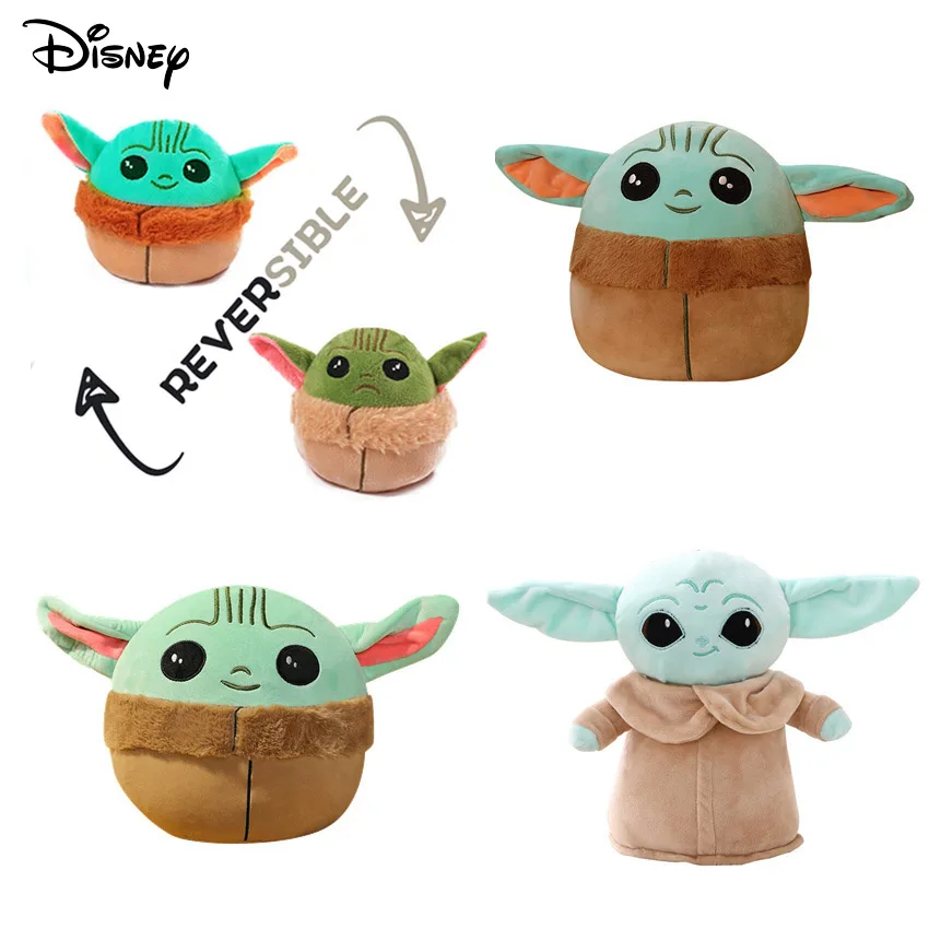 Disney Star Wars Baby Yoda Stuffed Plush Toy Mandalorians Doublesided