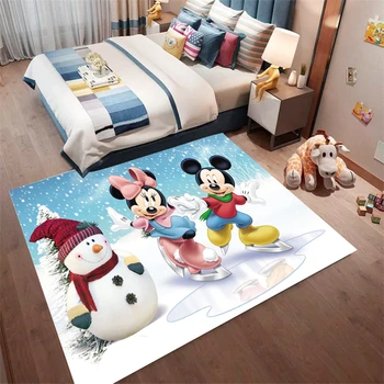 

Christmas Mickey Mat Bathroom Child boy girl Carpet Hallway Doormat Anti - Slip Bathroom Carpet Absorb Water Kitchen Mat/Rug