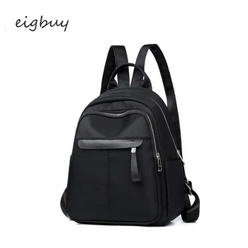 

Women School Backpack Luxury College Solid Pu Zipper Black Fashionable School Bags For Teenage Girls Mochila Feminina Bookbag