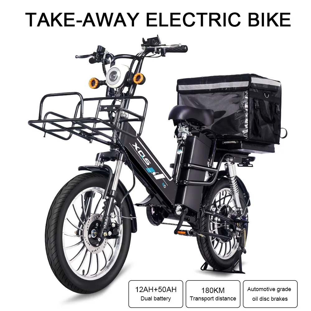 Электрический велосипед на вынос 50AH + 12AH Ebike реальной емкости 20 дюймов 48V 1000W может