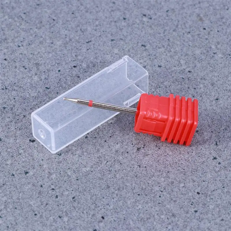 1 шт. круглый головной гвоздь дрель BitCones для отрезания ногтей, шлифовальная насадка для ногтей лак, маникюр, машинка для маникюра, инструменты для ногтей(1,0/1,8/2,3 мм