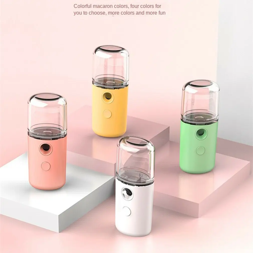

Humidifier Vaporizer Portable Diffuser Water Alcohol Sanitizer Oil Rechargeable Easy to Carry Summer Water Supply Beauty