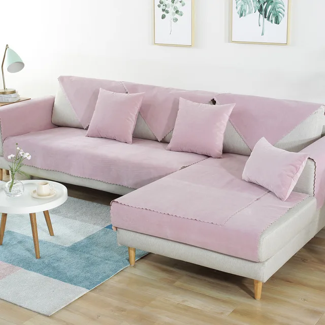 Водонепроницаемый чехол для дивана для питомца собаки детский коврик протектор нескользящий чехол для дивана четыре сезона универсальные чехлы для дивана для гостиной - Цвет: Pink 02