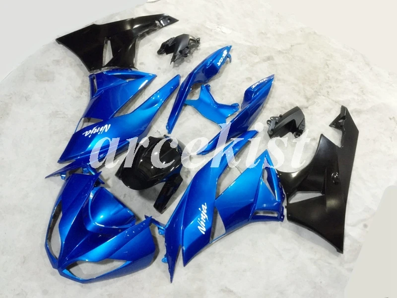 

Injection Mold New ABS Full Fairings kit Fit for Kawasaki Ninja ZX6R 2009 2010 2011 2012 ZX-6R 09 10 11 12 Body set Blue black