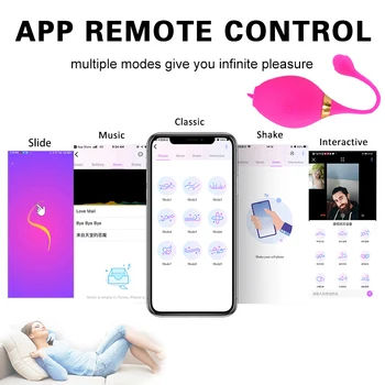Wireless Remote Control G-spot Massager App Vibrators Female Clitoral Stimulator Vibrating Egg Sex Toy for women Vaginal Ball 2