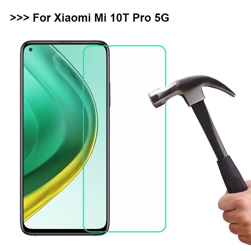 Для XIAOMI MI 10T PRO 5G защита экрана 9H Premium Закаленное стекло пленка на M2007J3SG MZB07Z7IN