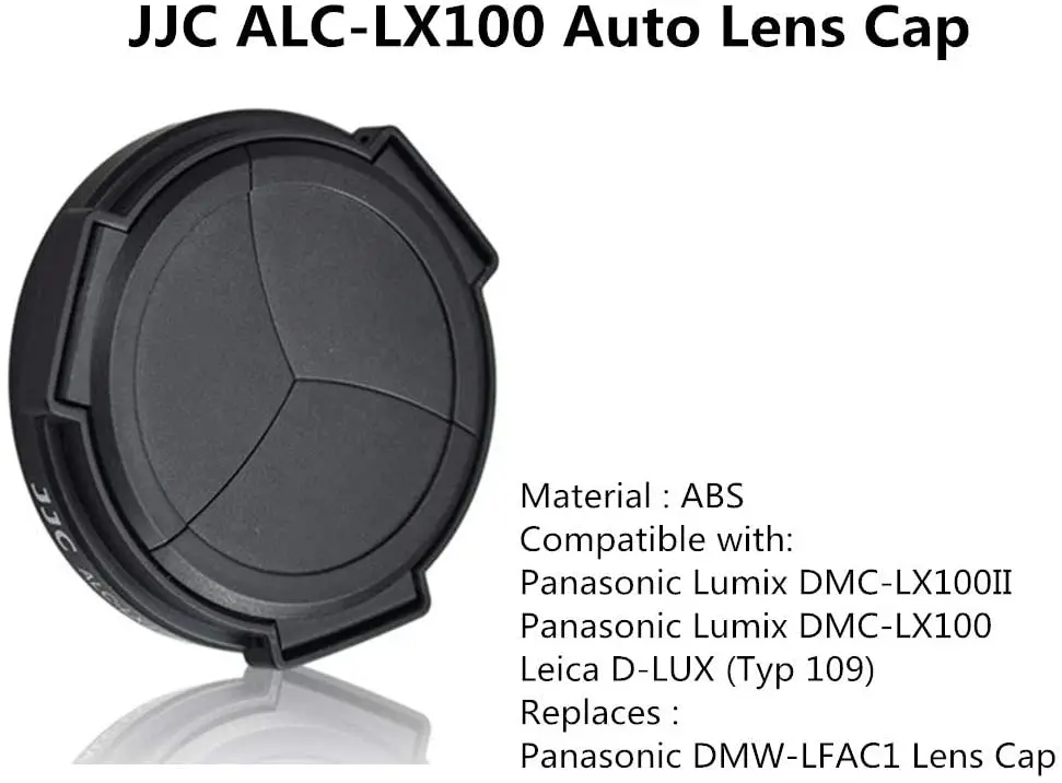DMW-LFAC1 Auto Lens Cap for Panasonic LUMIX DMC-LX100 DMC-LX100II / DC-LX100M2 LEICA D-LUX (Typ 109) D-LUX 7 Camera Accessories
