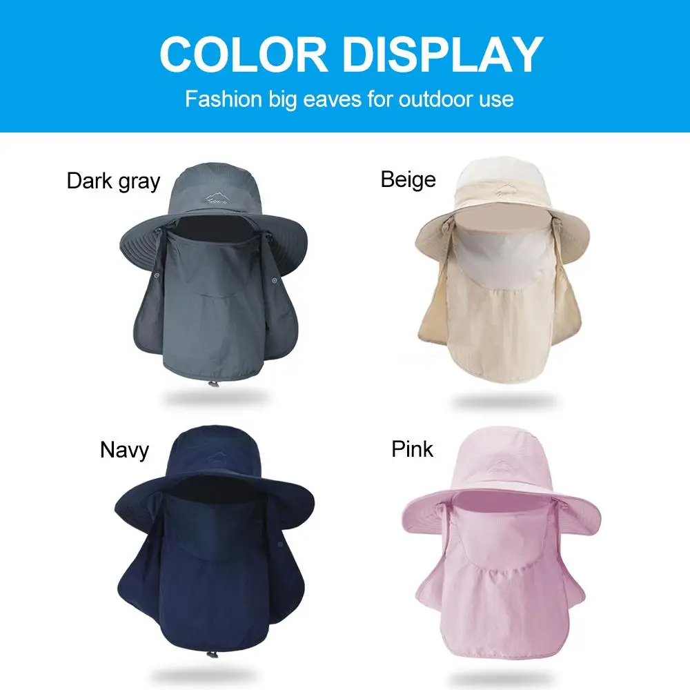 

Practical Sunshade Hat Cooling Cap Fisherman Hat Cotton Sun Visors Apparel Durable Portable