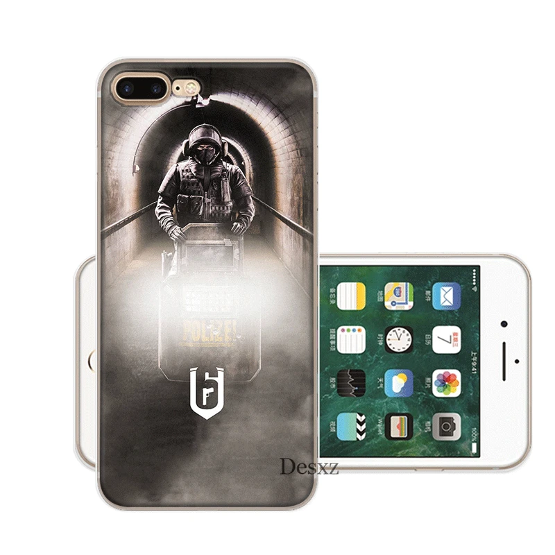 Чехол для мобильного телефона iPhone 11 Pro X XR XS Max 5 5S SE 6 6S 7 8 Plus жесткий чехол Rainbow Six Siege 6 - Цвет: H9