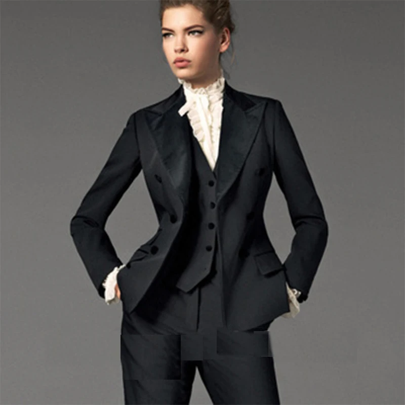 Black Ladies Suit Blazer Office Wear Female Work Wear Office Suit ...