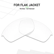 Mryok Сменные линзы для Оукли Flak солнечные очки к куртке HD Clear