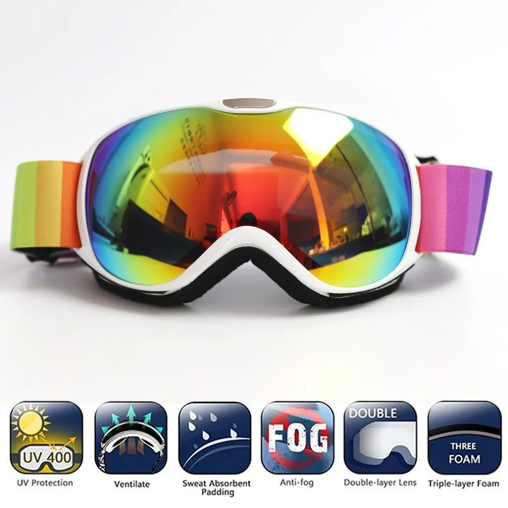 Children's Goggles Double-layer Anti Fog Ski Glasses Durable Glasses big ski mask glasses skiing men women snow snowboard goggle