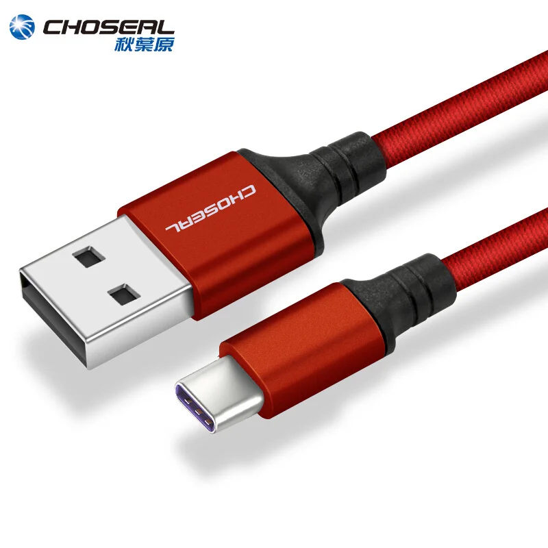 CHOSEAL USB-C кабель для быстрой зарядки кабель для зарядки USB A-type C зарядное устройство нейлоновый плетеный шнур для samsung S9 Xiaomi mi9 Redmi note