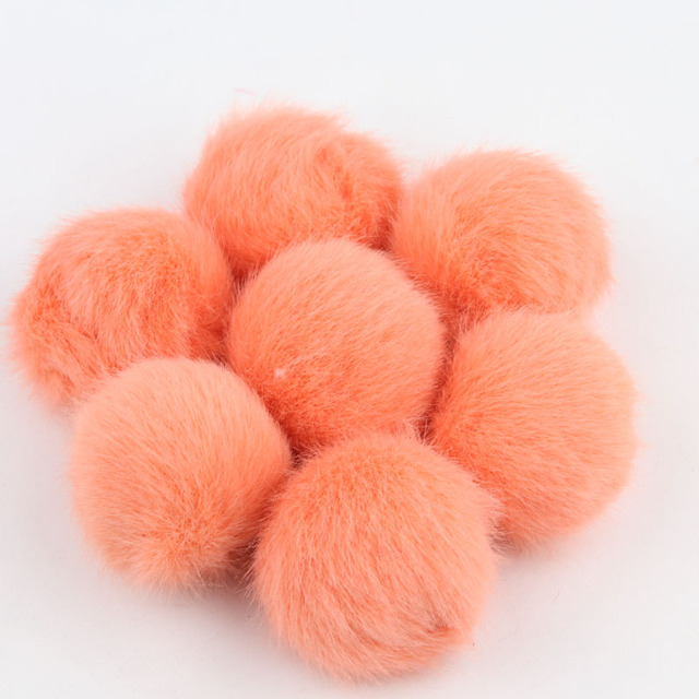 Pom Ball 25mm 35mm Imitation Fur Mink Pompoms 2.5cm 3.5cm Lovely Fluffy Pompon DIY For Garment Scarves Sewing Supplies