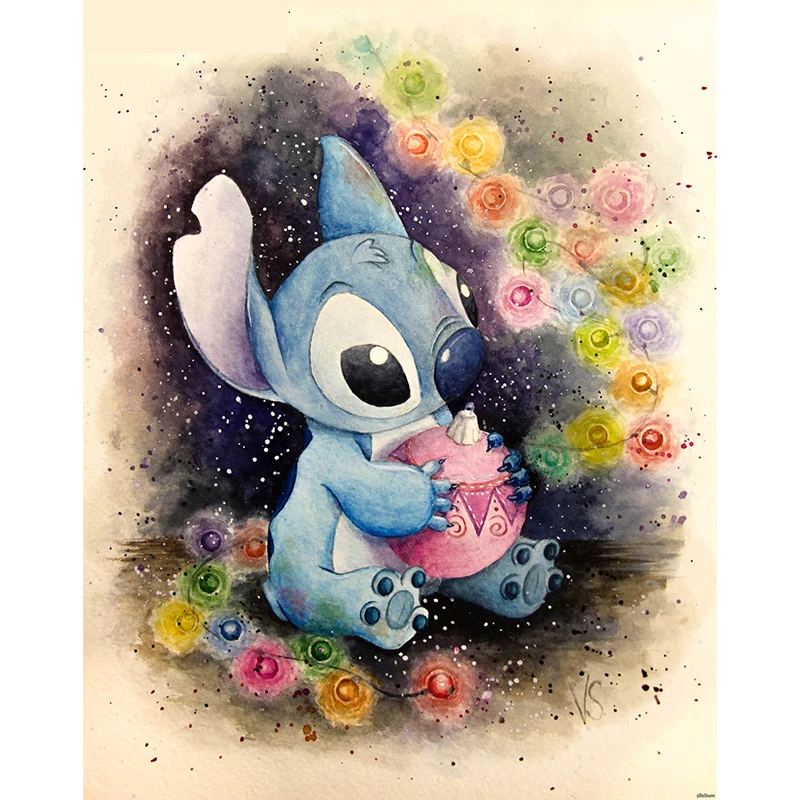 pics Diamond Painting Lilo And Stitch 5d diy full drill square round diamond mosaic lilo stitch diamond painting cross stitch kits diamond embroidery 3d home decor