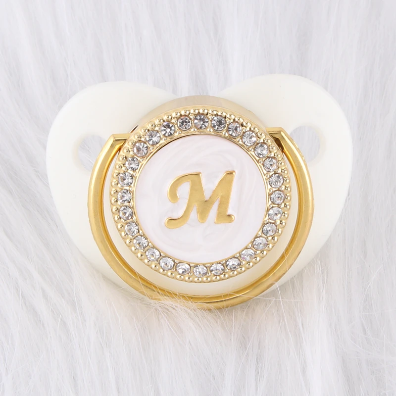Low Price Baby-Pacifier Chain-Clip Dummy Nipple Shower Bling Initials Newborn Luxury For Baby Gift VRM8A9g5W7W