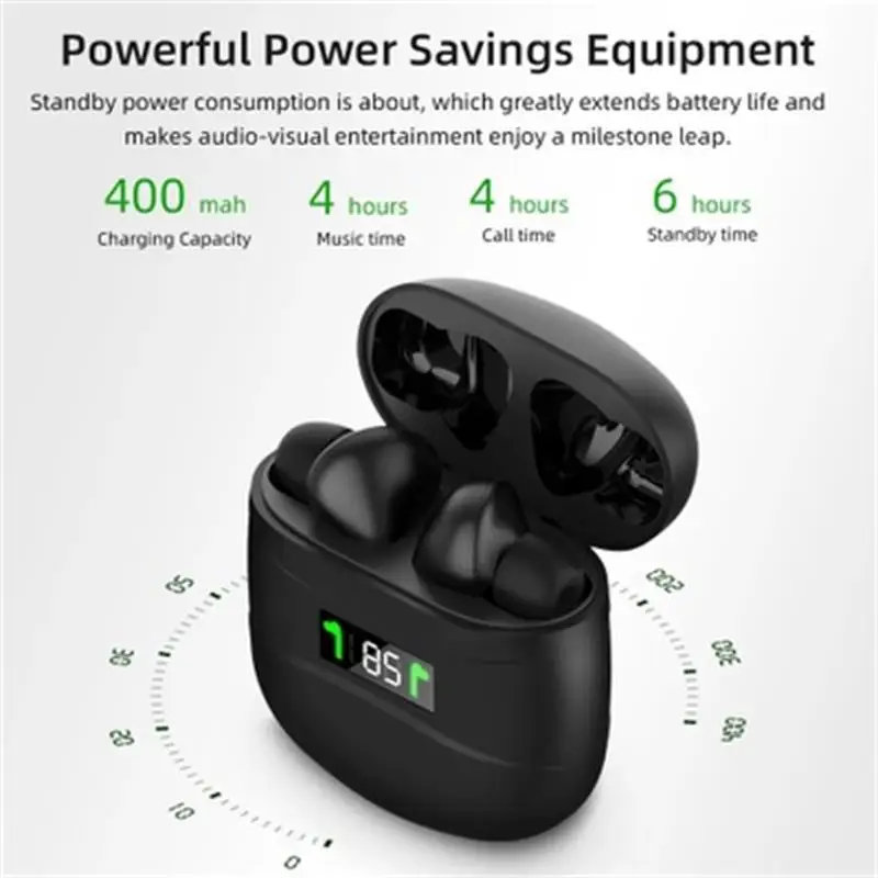 2020 New J3 Pro TWS Wireless Bluetooth Earphone Sport Headset Touch Control Bluetooth 5 2 LED Display Earphone For Phone