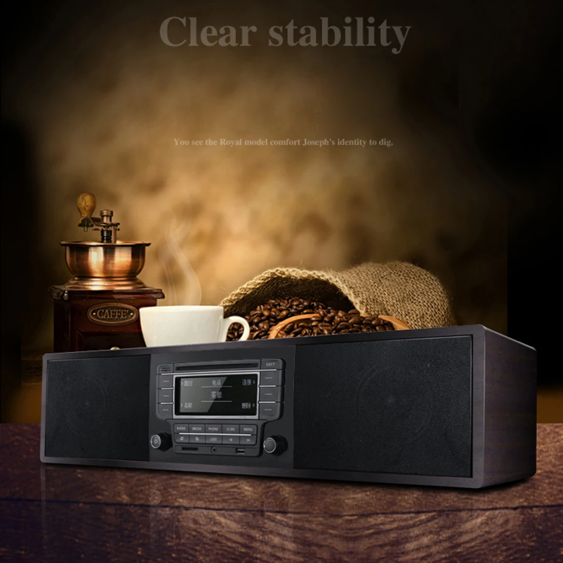 Деревянный домашний рабочий стол HIFI Динамик бумбокс аудио CD плеер без функции Bluetooth(AC100-230V стандарт/США плоский штекер