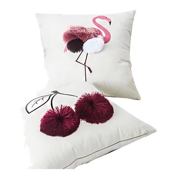 

Fashionable and simple Nordic wind ball technology pillow home sofa decoration soft cushion Shell