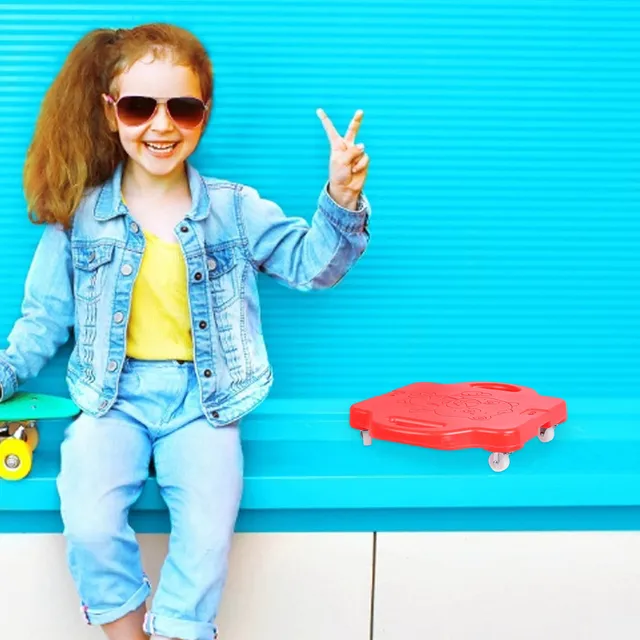 Baby Outdoor Sports Scooter Board Sensory Balance Car Four-wheel With Handles Plastic Gym For Kids Early Education 2