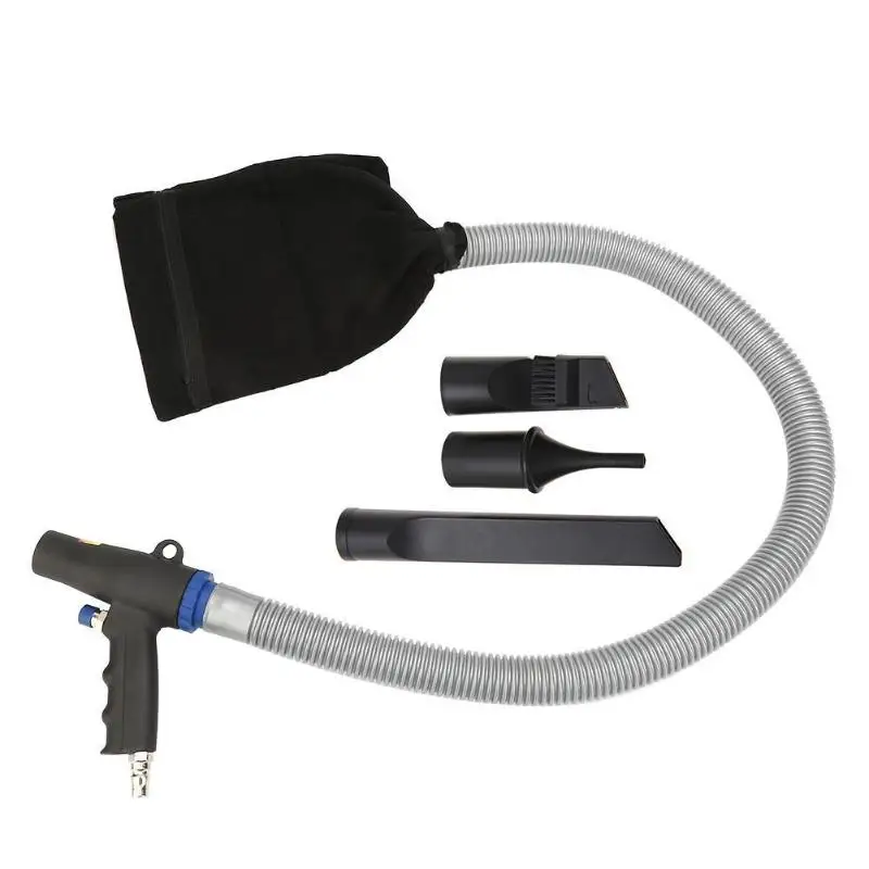 

Air Vacuum Gun Pneumatic Vacuum Cleaner Blow Suction Gun Kit Dust Absorber With Dust Storage Bag