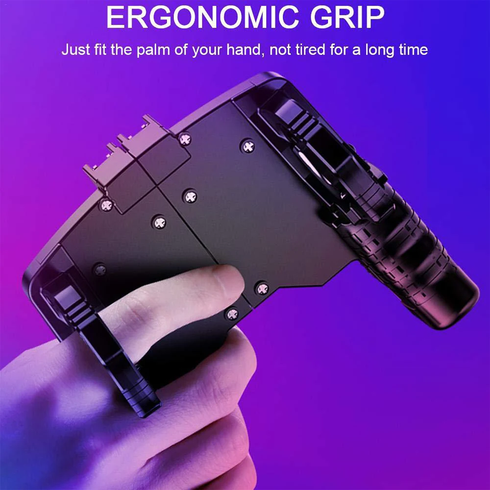  K21 Game Handl PUGB Helper Four Finger Linkage Fast Shooting Button Controller For PUBG Rules Of Su