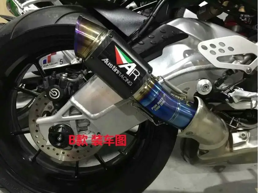 S1000RR 2010- Чистая Ручная ковка на заказ выхлопная труба мотоцикла из титанового сплава выхлопная труба мотоцикла