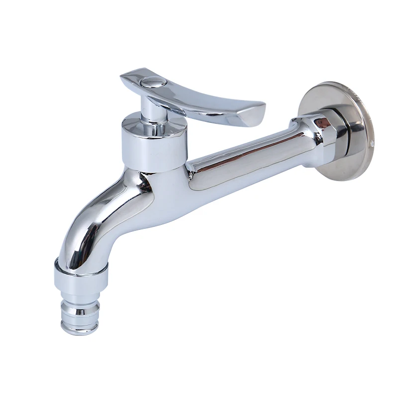 

Silver faucet copper paint faucet bathroom sink faucet silver cold water faucet single hole home and hotel faucet luxury decorat