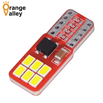 

100PCS Car LED T10 Led Canbus W5W Led Bulbs 168 194 11smd 12smd 15 SMD 3020 LED Dome Reading Lamp Interior Lights Auto DC 12-24v