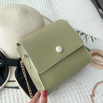 

2020 New Women's Shoulder Bag Messenger Chain Mobile Phone Bags Fashion Wallet Green Women Bag Small Shoulder Cute