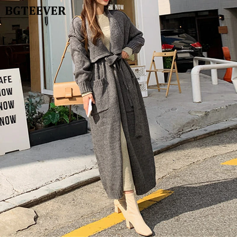 BGTEEVER Thicken Warm Loose Winter Female Open