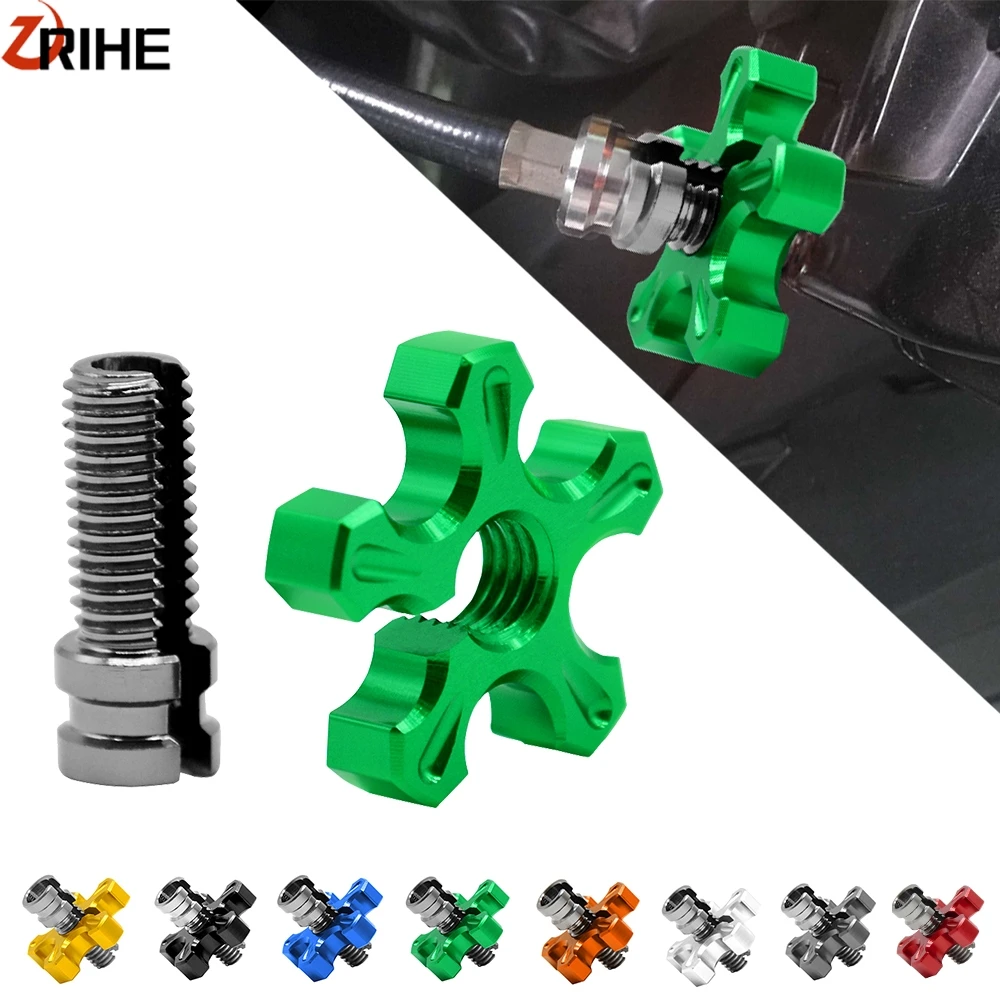 For KAWASAKI VERSYS 650 ZX7R ZZR1200 NINJA 650R ER6N ER6F ZX9R ZXR400 M8/10*1.25 Universal Motorcycle Clutch Cable Wire Adjuster |
