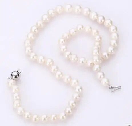 2 New 926+Freshwater pearl necklace to mother's Day gifts jewelry wholesale - Metal Color: 2