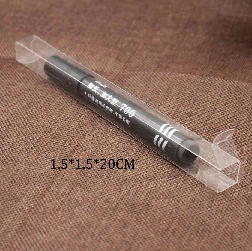 

10 pcs/lot Spot pvc box / 1.5*5*20cm new style clear package box / gift box for candy/foods/charms/display packing box