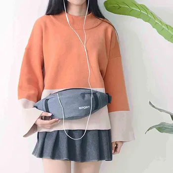 

Waist Packs Fashion Unisex Casual Sports Headset Purse Nylon Breast Package Messenger Bag Travelling Mountaineering Mobile