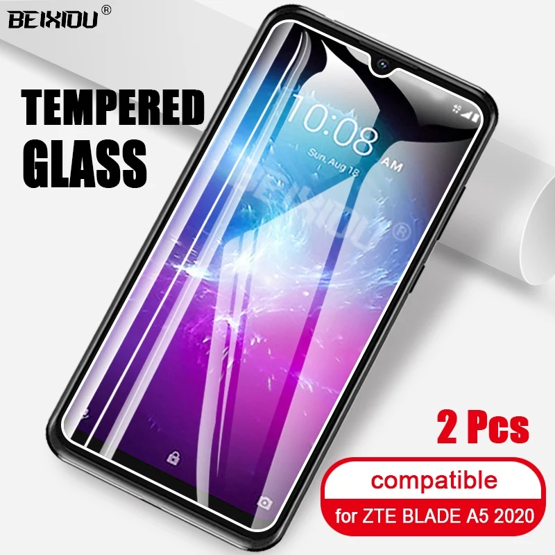 Закаленное стекло для ZTE BLADE A5 2020 2 шт. защита экрана 2.5D 9h закаленное защитная