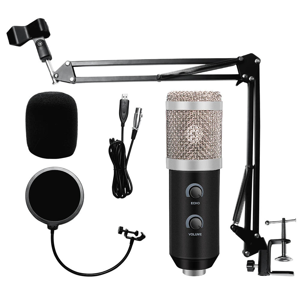 para pc microfone condensador karaoke usb microfone