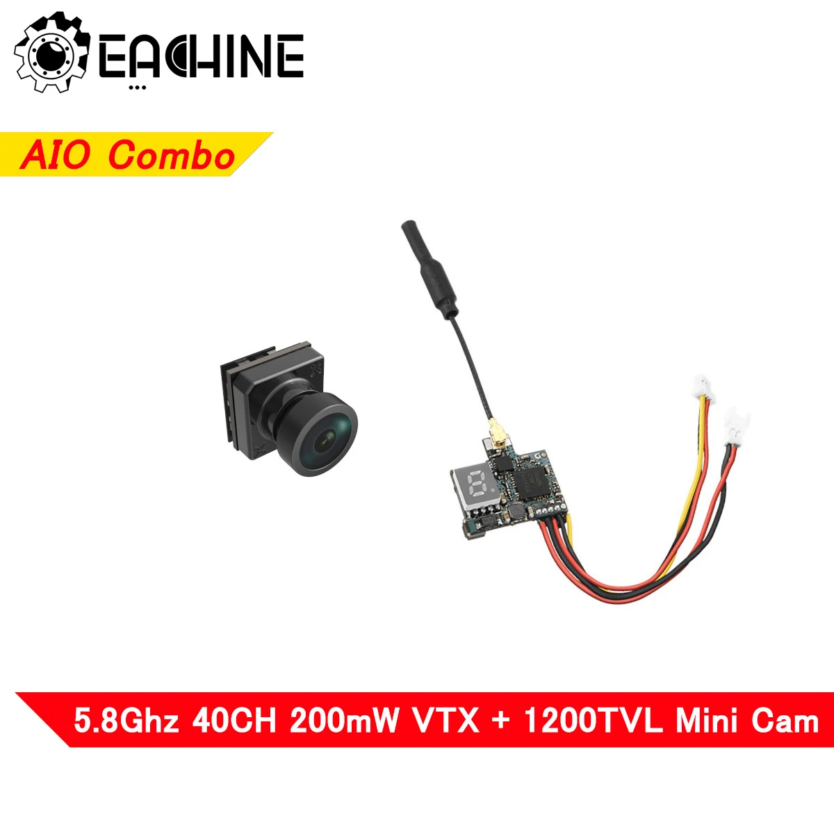Eachine VTX02 + Foxeer Pico Razer миниатюрный FPV передатчик камера комбо 5 8 GHz 40CH VTX 1200TVL мини